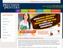 Tablet Screenshot of precisionprinters.biz